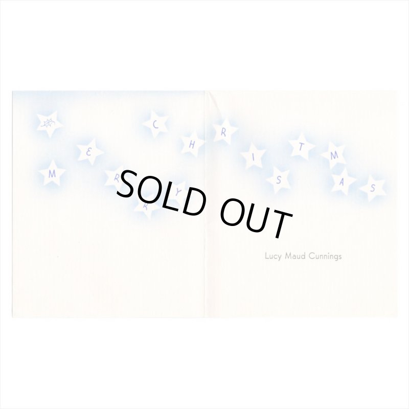 アンティーククリスマスカード紙もの｜星屑とバンビのメリークリスマスCHEERIO1950年代