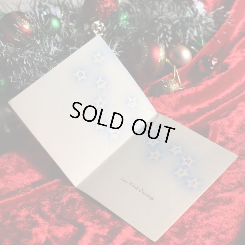 アンティーククリスマスカード紙もの｜星屑とバンビのメリークリスマスCHEERIO1950年代