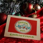 アンティーククリスマスカード紙もの｜CHEER ROR CHRISTMAS小鳥1950年代