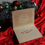 アンティーククリスマスカード紙もの｜CHEER ROR CHRISTMAS小鳥1950年代