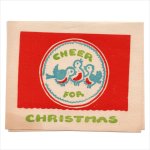 アンティーククリスマスカード紙もの｜CHEER ROR CHRISTMAS小鳥1950年代