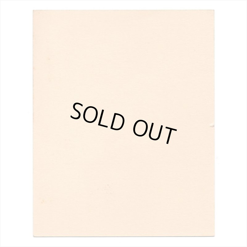 アンティーククリスマスカード紙もの｜雪の舞う町と老人1940年代