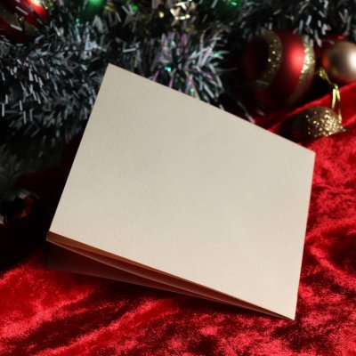 画像3: アンティーククリスマスカード紙もの｜クロスワードをするテディベア1950年代ヴィンテージ
