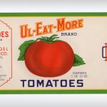 アンティーク紙ものエフェメラ｜USAヴィンテージトマト缶ラベル印刷UL EAT MORE TOMATOES