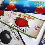 アンティーク紙ものエフェメラ｜USAヴィンテージトマト缶ラベル印刷UL EAT MORE TOMATOES