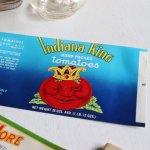 アンティーク紙ものエフェメラ｜USAヴィンテージトマト缶ラベル印刷 Indiana King TOMATOES