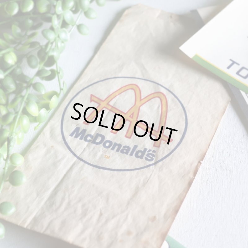アンティーク紙もの｜マクドナルド紙袋McDonald'sペーパーバッグ・エフェメラ