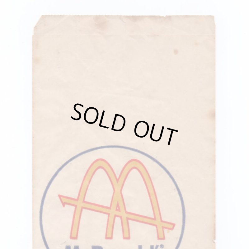 アンティーク紙もの｜マクドナルド紙袋McDonald'sペーパーバッグ・エフェメラ