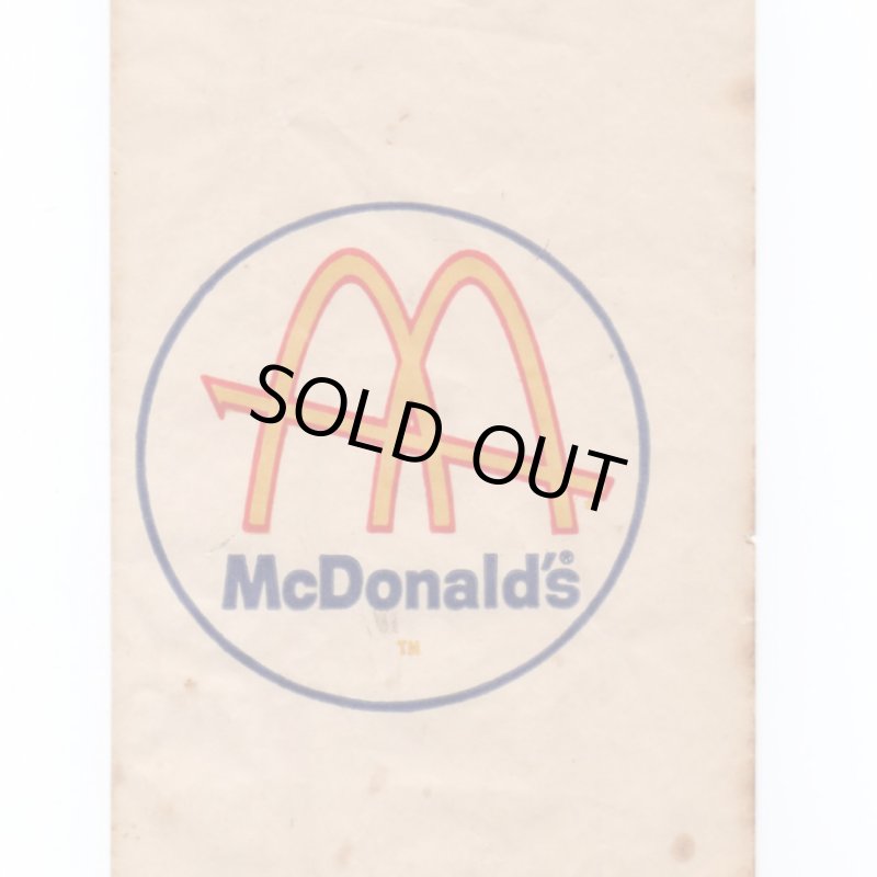 アンティーク紙もの｜マクドナルド紙袋McDonald'sペーパーバッグ・エフェメラ