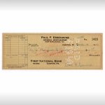 1940年代アンティーク紙ものエフェメラ｜銀行小切手FIRST NATIONAL BANK
