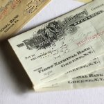 1920年代アンティーク紙もの｜銀行小切手The Page Seed Companyオフィス雑貨