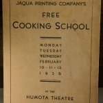 1930年代USAヴィンテージ料理教室メモノートブック冊子JAQUA PRINTING COMPANY'S