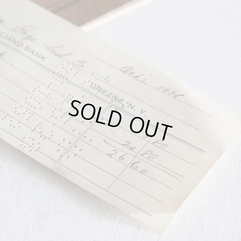 1920年代USAアンティーク紙ものCHARGE小切手｜THE JULIAND BANK N.Y.