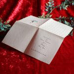 USAヴィンテージ1960年代紙ものグリーティングカード｜クリスマスキャンドルランプアンティーク