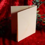 USAヴィンテージ1960年代紙ものクリスマスカード｜2本のキャンドルgreetingsアンティークグリーティング