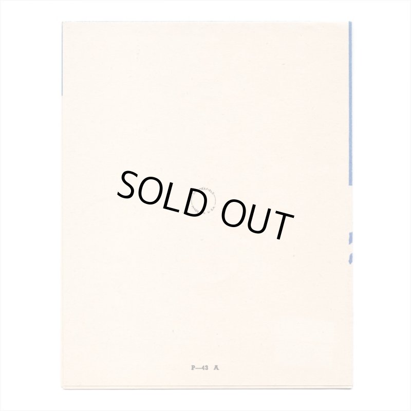 USAヴィンテージ1950年代紙ものクリスマスカード｜煙突から煙が上がるログハウスと雪景色アンティークグリーティング