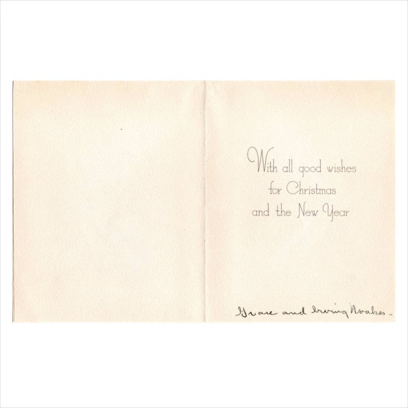 USAヴィンテージ1950年代紙ものクリスマスカード｜クリスマスキャンドル・アンティークグリーティング