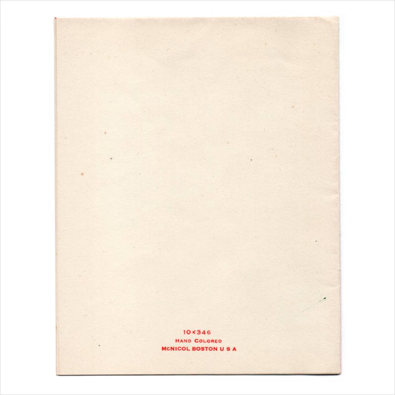 USAヴィンテージ1950年代紙ものクリスマスカード｜クリスマスキャンドル金彩ダマスク柄・アンティークグリーティング