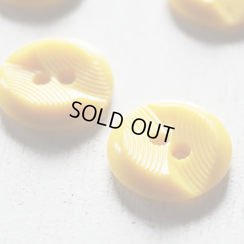 画像3: USAヴィンテージソーイングボタン黄色｜プラスティック・ベークライト・イエロー14個 (3)