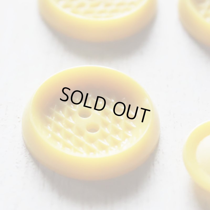 画像5: USAヴィンテージソーイングボタン黄色｜プラスティック・ベークライト・イエロー14個 (5)