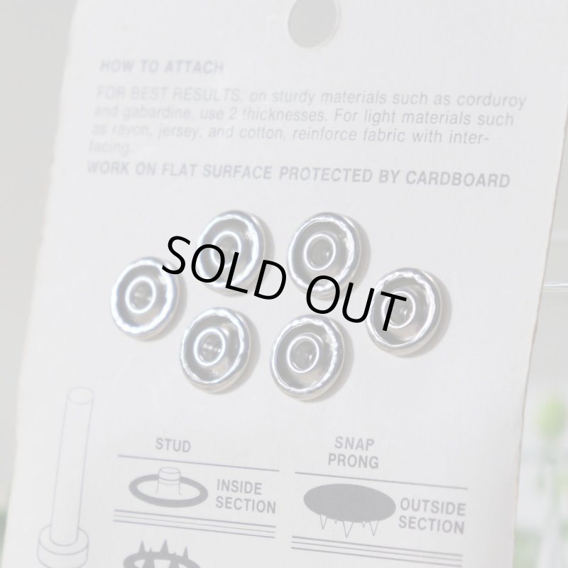 USAヴィンテージスナップボタンシート｜デッドストック裁縫用品・手芸小物ファスナー