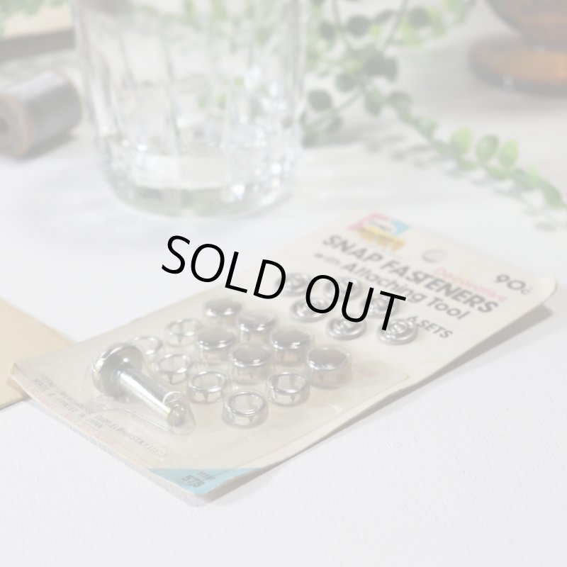 USAヴィンテージスナップボタンシート｜デッドストック裁縫用品・手芸小物ファスナー