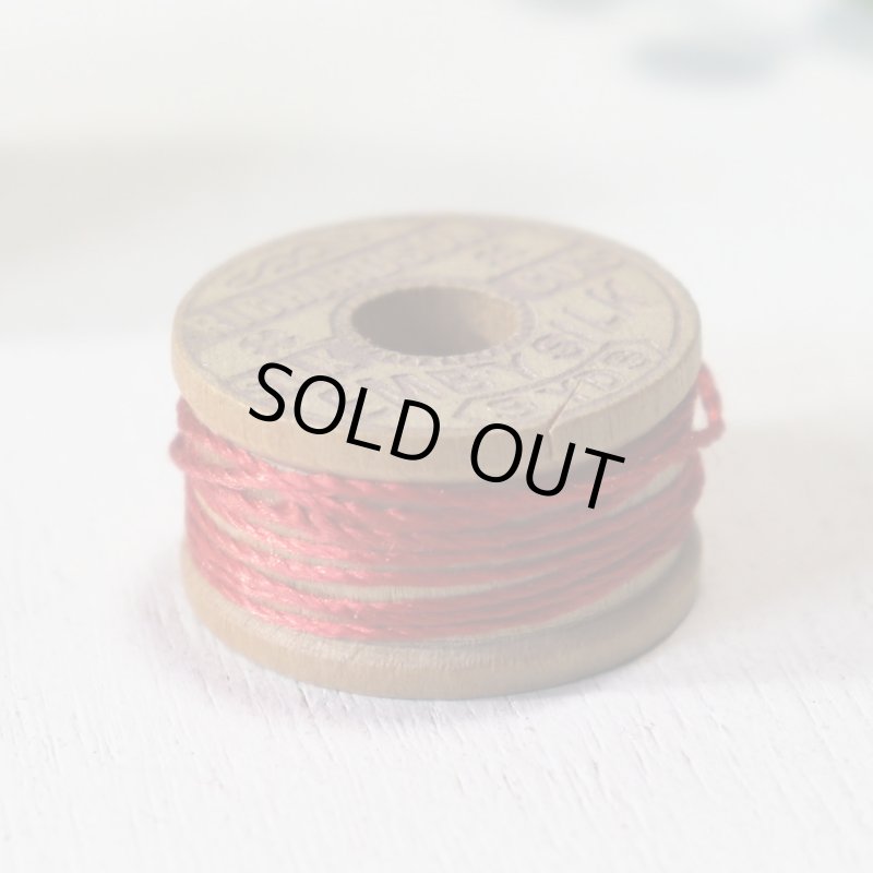 【2個セット】USAヴィンテージ木製スプール糸巻きRICHARDSON Wood Spool薄型｜アンティークソーイング裁縫雑貨