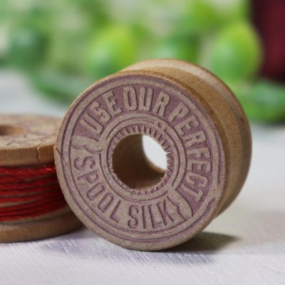 画像3: 【2個セット】USAヴィンテージ木製スプール糸巻きRICHARDSON Wood Spool薄型｜アンティークソーイング裁縫雑貨