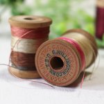 【2個セット】USAヴィンテージ木製スプール糸巻きGARDINER HALL Jr.& Co, Wood Spool｜アンティークソーイング裁縫雑貨