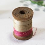 【2個セット】USAヴィンテージ木製スプール糸巻きGARDINER HALL Jr.& Co, Wood Spool｜アンティークソーイング裁縫雑貨