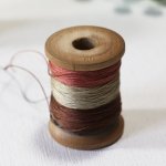 【2個セット】USAヴィンテージ木製スプール糸巻きGARDINER HALL Jr.& Co, Wood Spool｜アンティークソーイング裁縫雑貨