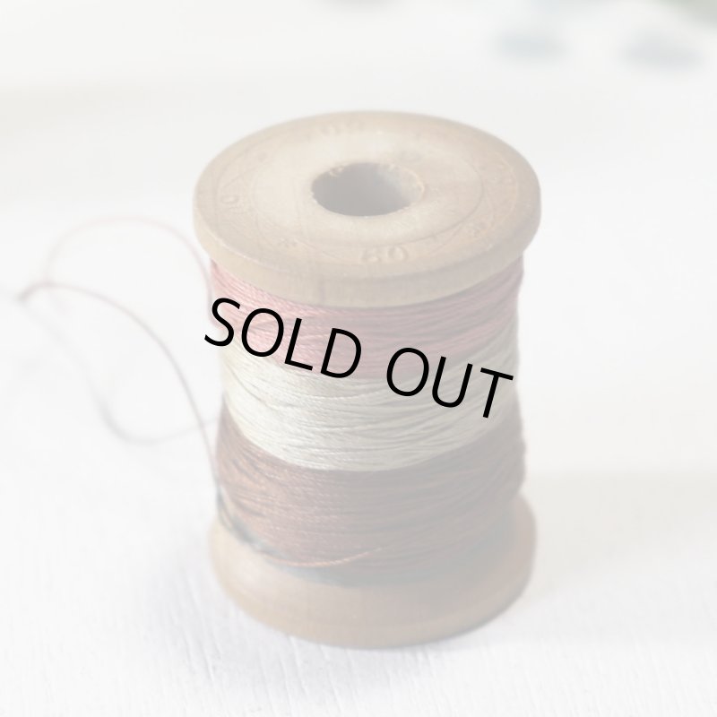 【2個セット】USAヴィンテージ木製スプール糸巻きGARDINER HALL Jr.& Co, Wood Spool｜アンティークソーイング裁縫雑貨