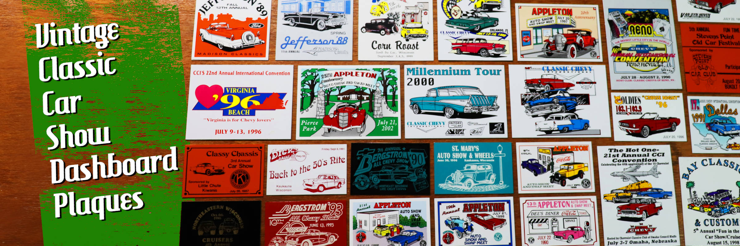 USAヴィンテージ&コレクティブルクラシックカー・オートショーダッシュボートプラーク｜アメリカン看板