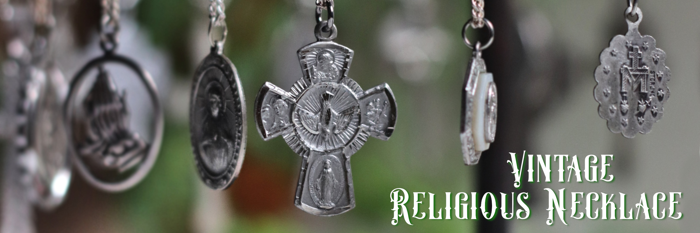 アンティークジュエリー｜カトリック聖品・メダイ・十字架・クロス・ネックレス