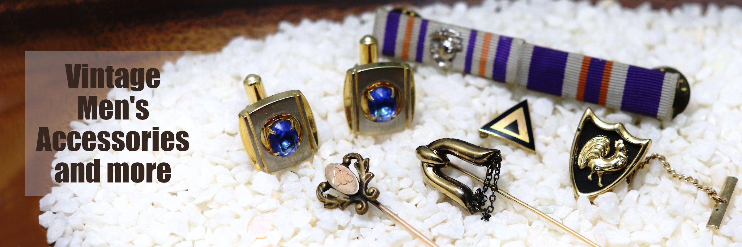 USAヴィンテージメンズアクセサリー・ピンバッジ・ブローチ・コスチュームジュエリー