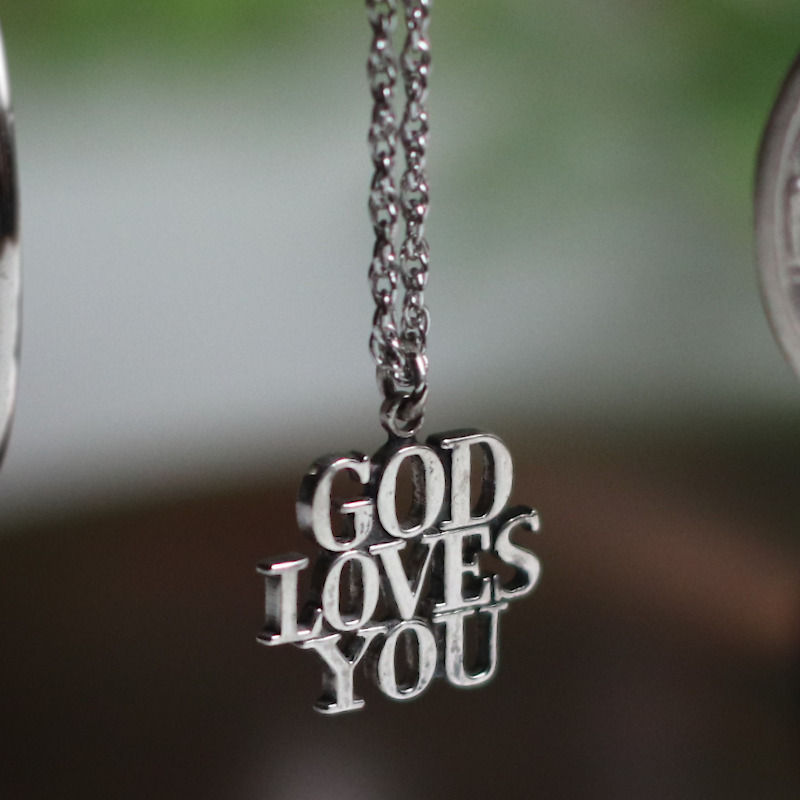 70'sヴィンテージTIFFANYティファニーGOD LOVES YOUチャームネックレス・チャリティ｜アンティークジュエリー